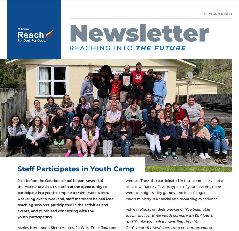 December 2023 Newsletter | YWAM Pacific Reach DTS New Zealand